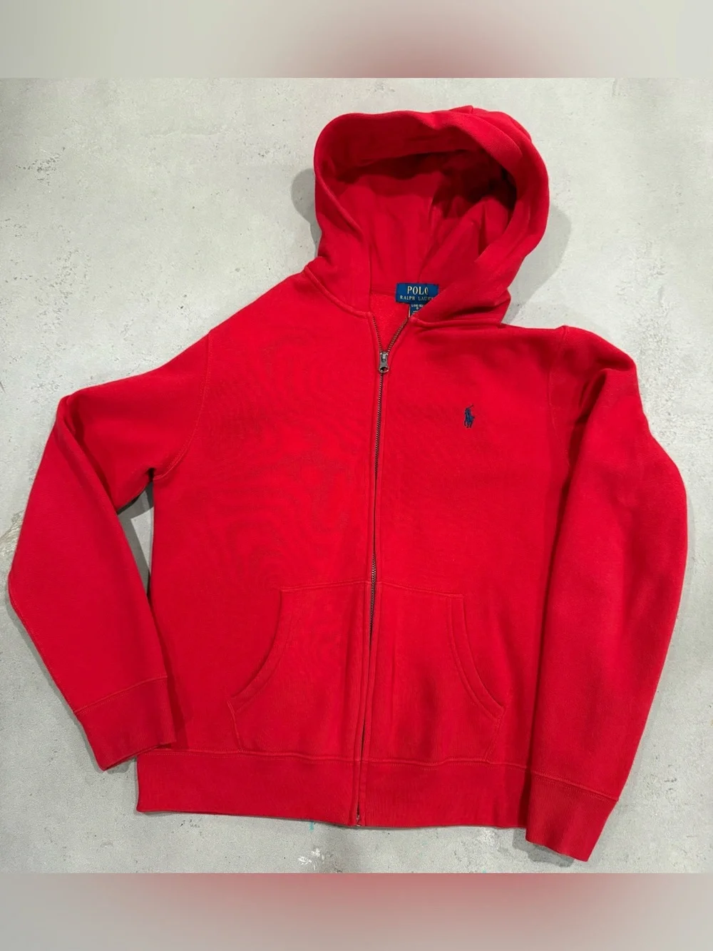Polo by Ralph Lauren Kids Bright Red Full-Zip Hoodie